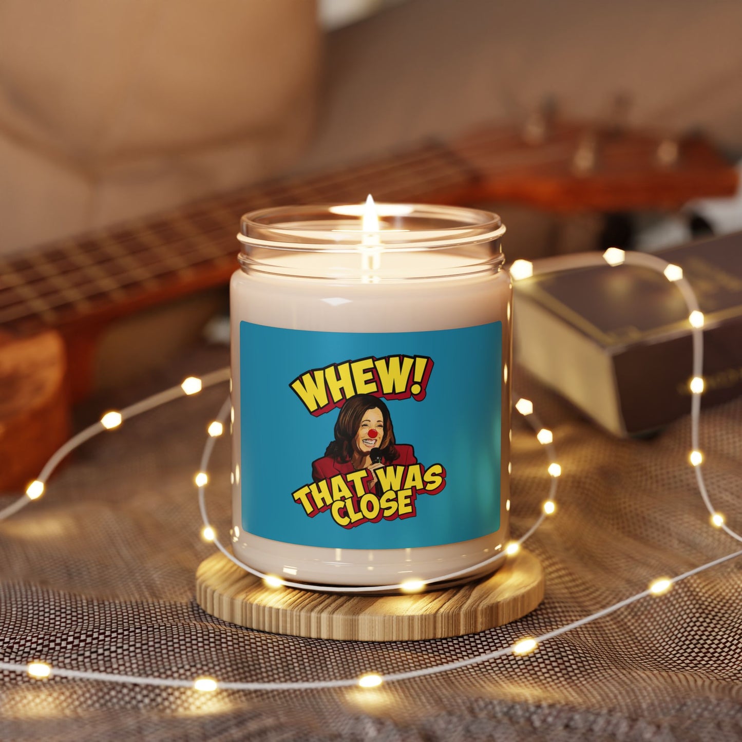 "WHEW!" Candle