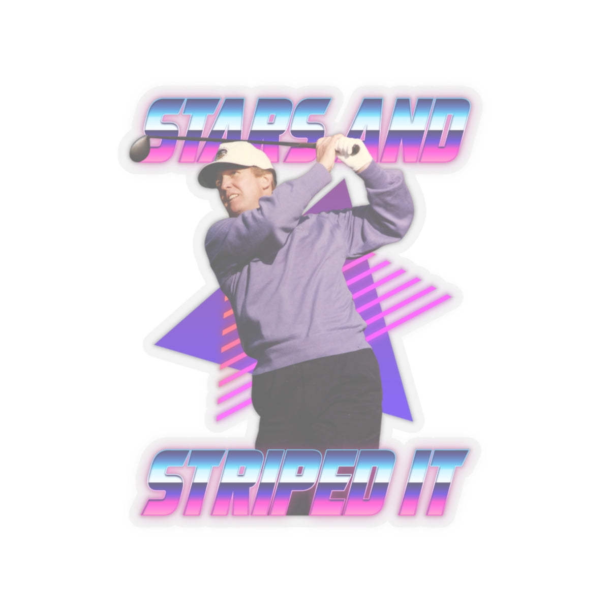 "Stars and Striped It" Sticker