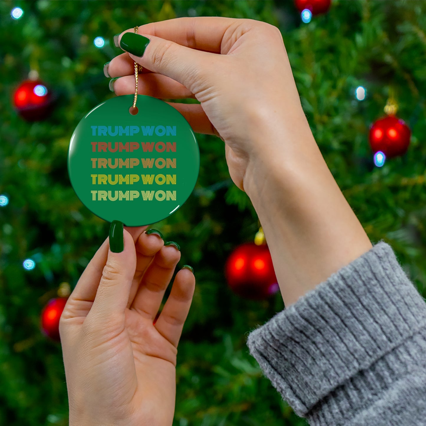 "Trump Won" Ornament