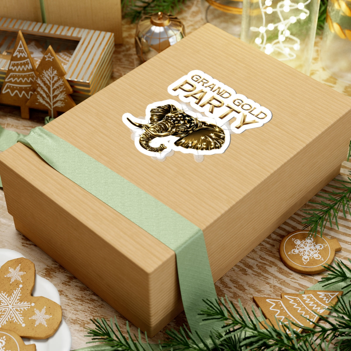 "Grand Gold Party" Sticker