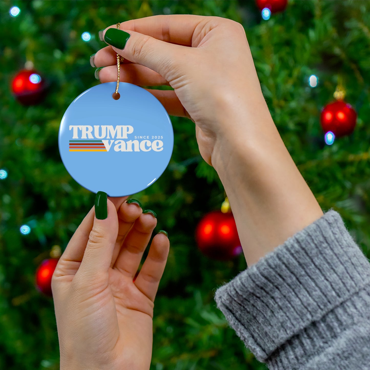 "Trump Vance Retro" Ornament