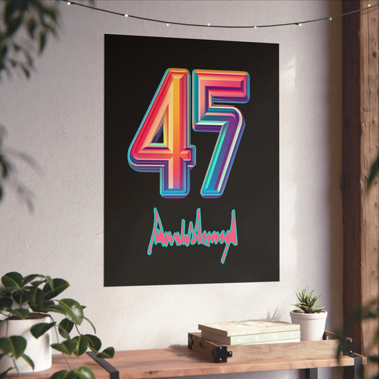 "Trump 45/7" Poster