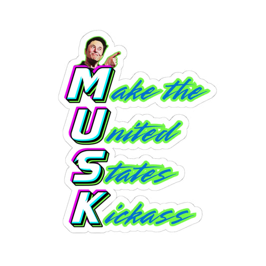 "Kickass Musk" Sticker