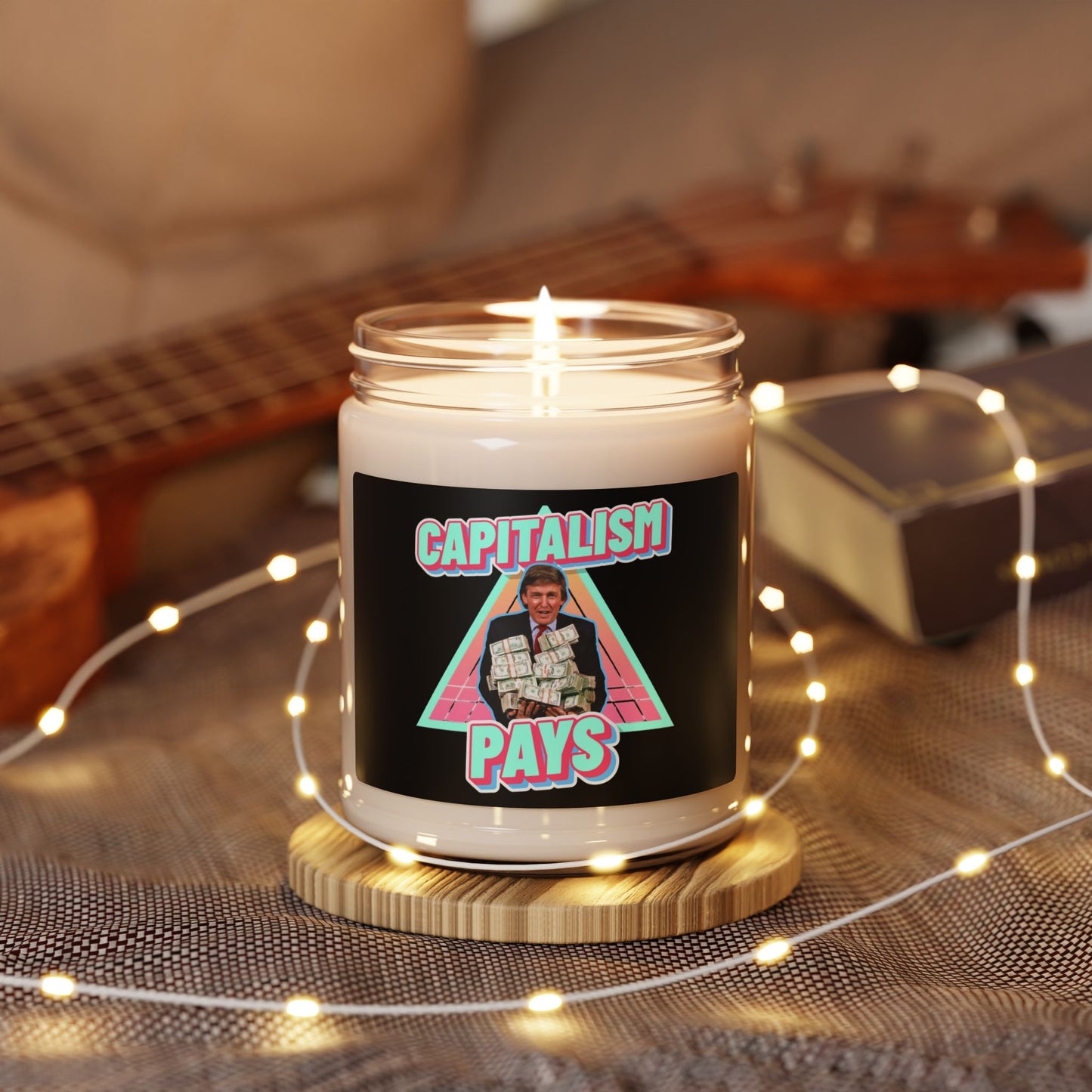 "Capitalism Pays" Candle