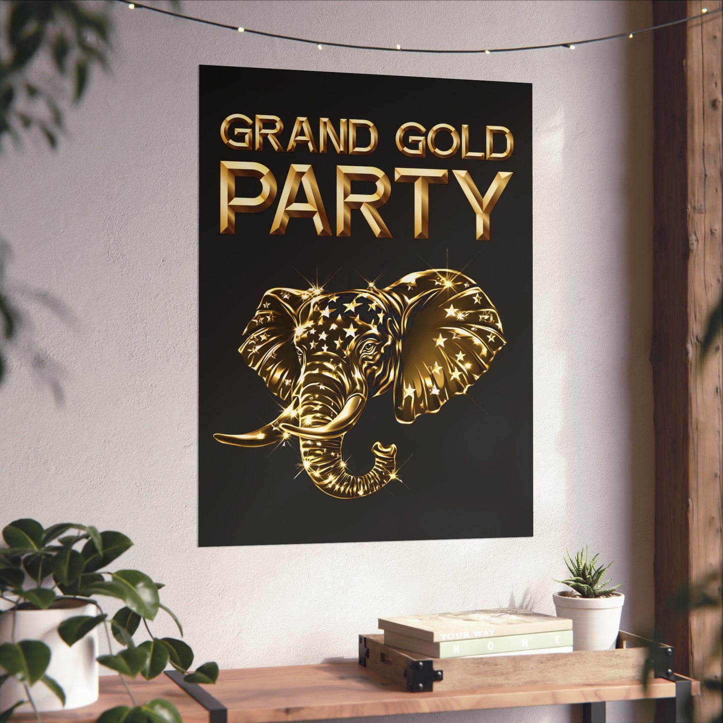 "Grand Gold Party" Poster