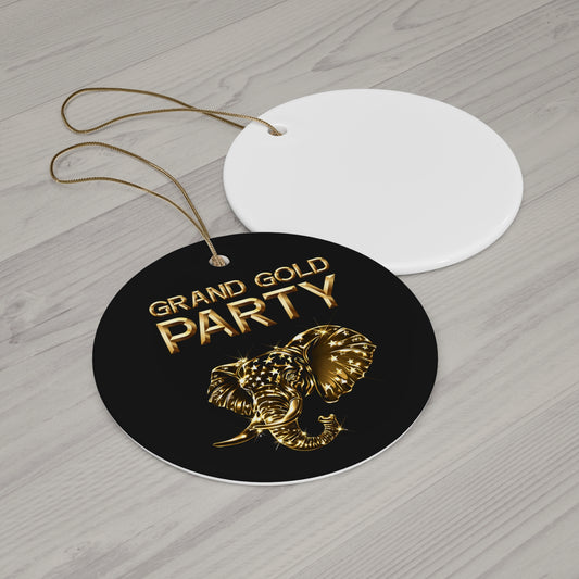 "Grand Gold Party" Ornament