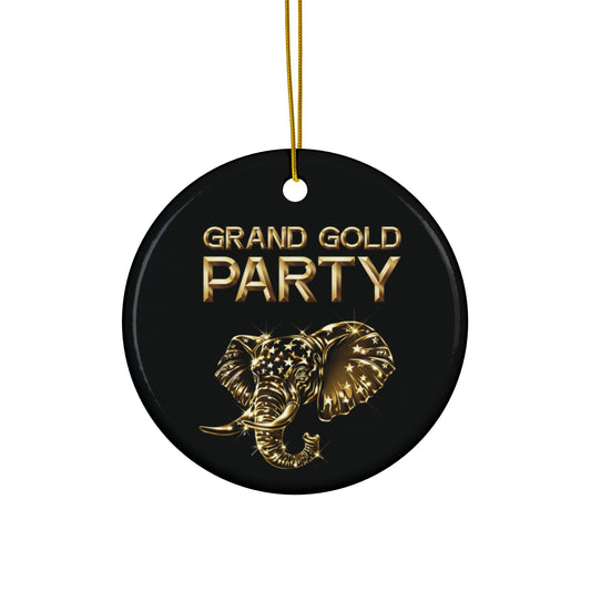 "Grand Gold Party" Ornament