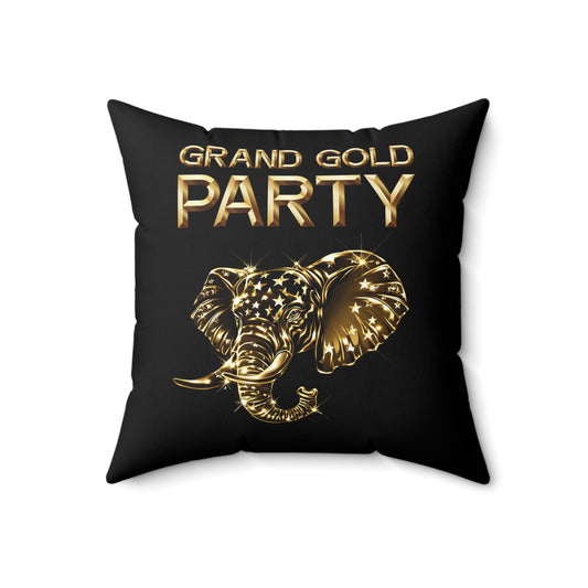 "Grand Gold Party" Pillow