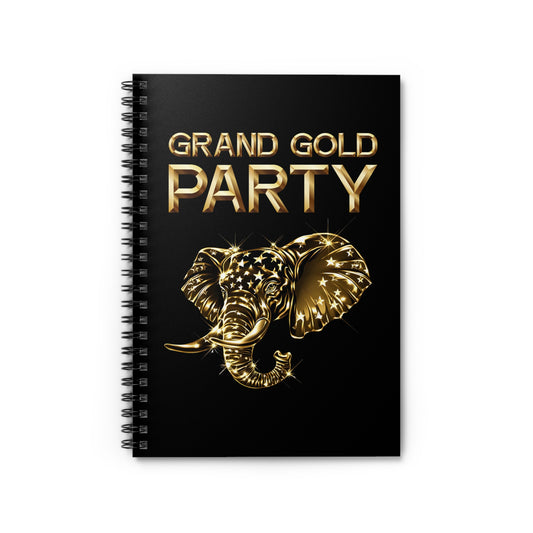 "Grand Gold Party" Notebook