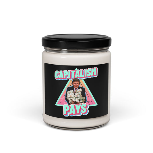 "Capitalism Pays" Candle