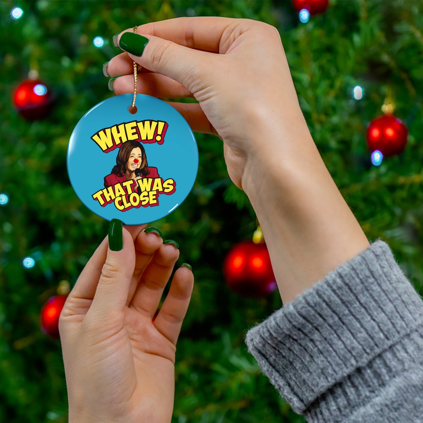 "WHEW!" Ornament