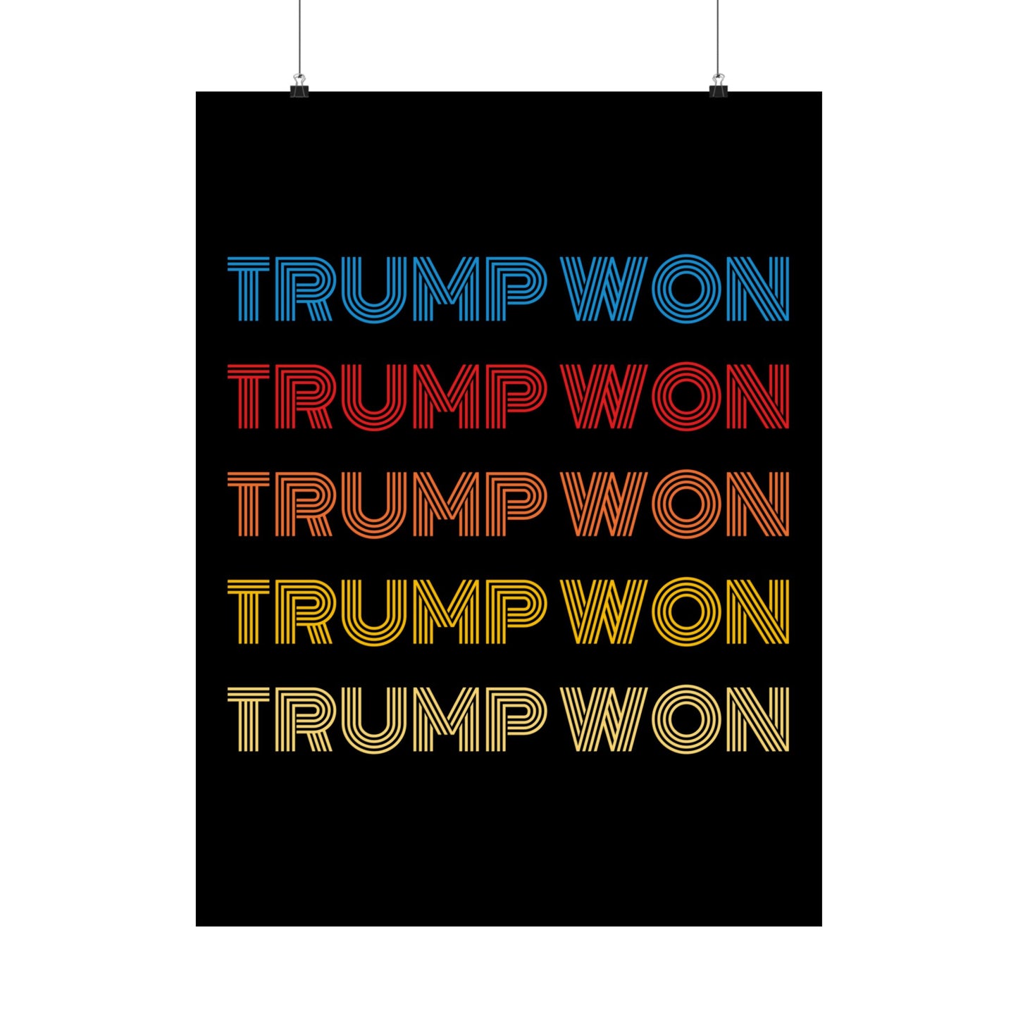 "Trump Won" Poster