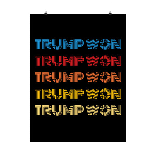 "Trump Won" Poster