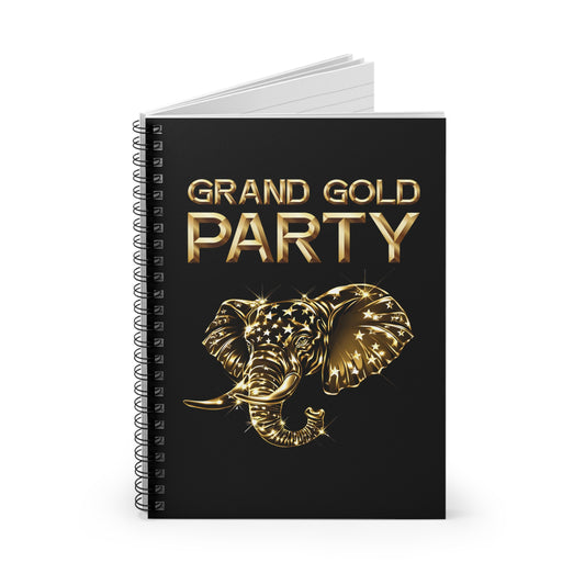 "Grand Gold Party" Notebook