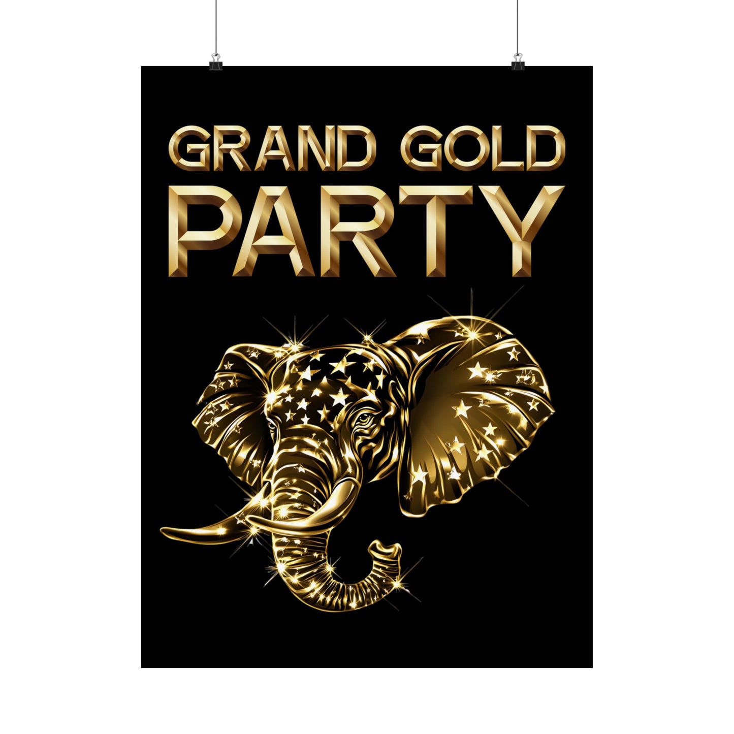 "Grand Gold Party" Poster