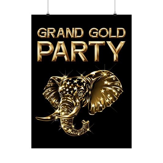 "Grand Gold Party" Poster